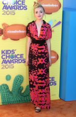 PEYTON LIST at 2015 Nickelodeon Kids Choice Awards in Inglewood