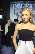 PEYTON LIST at Insurgent premiere in New York