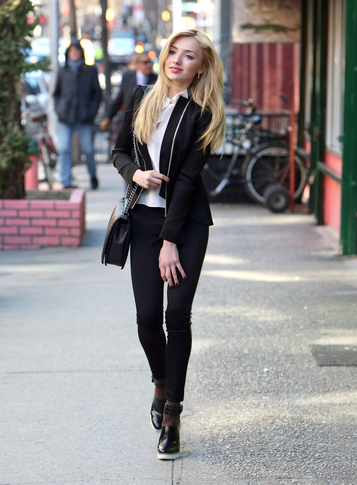 PEYTON LIST Out and About in New York.