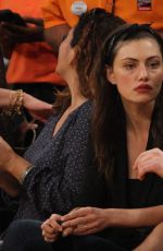 PHOEBE TONKIN and and Paul Wesley at LA Lakers Game