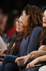 PHOEBE TONKIN and and Paul Wesley at LA Lakers Game