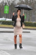 Pregnant HELEN FLANAGAN Out and About in Manchester