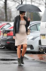 Pregnant HELEN FLANAGAN Out and About in Manchester