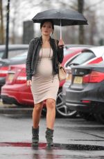 Pregnant HELEN FLANAGAN Out and About in Manchester