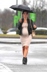 Pregnant HELEN FLANAGAN Out and About in Manchester