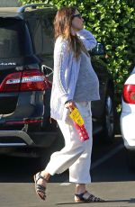 Pregnant JESSICA BIEL Leaves Moonlight Rollerway in Los Angeles