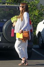 Pregnant JESSICA BIEL Leaves Moonlight Rollerway in Los Angeles