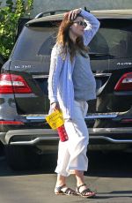 Pregnant JESSICA BIEL Leaves Moonlight Rollerway in Los Angeles