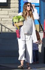 Pregnant JESSICA BIEL Leaves Moonlight Rollerway in Los Angeles