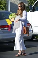 Pregnant JESSICA BIEL Leaves Moonlight Rollerway in Los Angeles