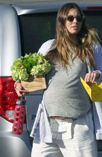 Pregnant JESSICA BIEL Leaves Moonlight Rollerway in Los Angeles