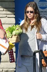 Pregnant JESSICA BIEL Leaves Moonlight Rollerway in Los Angeles