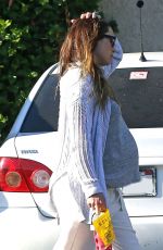 Pregnant JESSICA BIEL Leaves Moonlight Rollerway in Los Angeles