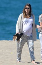 Pregnant JESSICA BIEL Out in Marina Del Rey