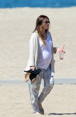 Pregnant JESSICA BIEL Out in Marina Del Rey