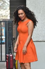 REBECCA FERGUSON Leaves a Studio in London