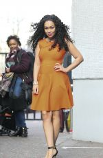 REBECCA FERGUSON Leaves a Studio in London