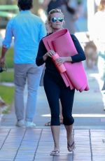 REESE WITHERSPOON in Leggings Heading to Yoga Class in Brentwood