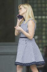 REESE WITHERSPOON on the Set of Secret Project in New Orleans