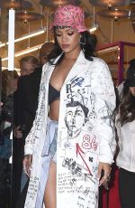 RIHANNA at Melissa Forde Hat Collection Launch in New York