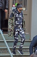 RIHANNA at the Hanson Fitness in New York