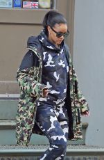 RIHANNA at the Hanson Fitness in New York