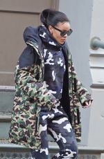 RIHANNA at the Hanson Fitness in New York