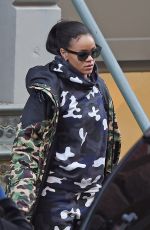 RIHANNA at the Hanson Fitness in New York