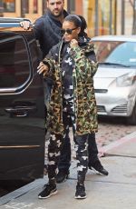 RIHANNA at the Hanson Fitness in New York