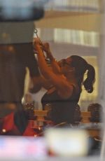 RIHANNA at the Hanson Fitness in New York