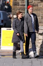RILEY KEOUGH on the Set of Her New TV Series The Girldfriend Experience in Toronto