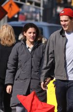 RILEY KEOUGH on the Set of Her New TV Series The Girldfriend Experience in Toronto