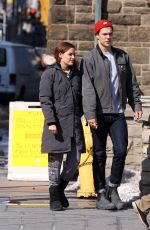 RILEY KEOUGH on the Set of Her New TV Series The Girldfriend Experience in Toronto