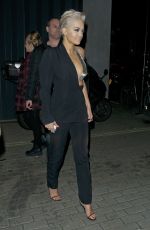 RITA ORA at Scotch of St. James for the Voice Judge Open Mic Night in London