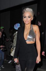 RITA ORA at Scotch of St. James for the Voice Judge Open Mic Night in London