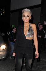 RITA ORA at Scotch of St. James for the Voice Judge Open Mic Night in London