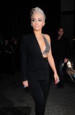 RITA ORA at Scotch of St. James for the Voice Judge Open Mic Night in London