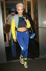 RITA ORA in Tights Night Out in Mayfair 2003