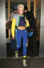 RITA ORA in Tights Night Out in Mayfair 2003