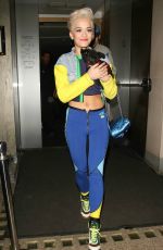 RITA ORA in Tights Night Out in Mayfair 2003