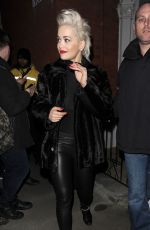 RITA ORA Leaves Shepherds Bush Empire in London