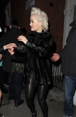 RITA ORA Leaves Shepherds Bush Empire in London