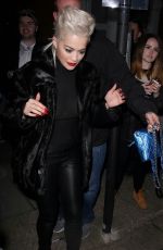 RITA ORA Leaves Shepherds Bush Empire in London
