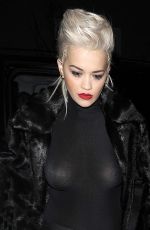 RITA ORA Leaves Shepherds Bush Empire in London