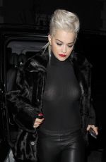 RITA ORA Leaves Shepherds Bush Empire in London