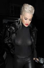 RITA ORA Leaves Shepherds Bush Empire in London