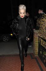 RITA ORA Leaves Shepherds Bush Empire in London