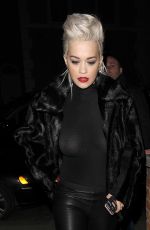 RITA ORA Leaves Shepherds Bush Empire in London