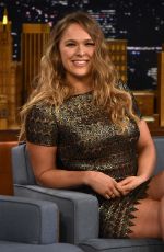 RONDA ROUSEY at Tonight Show with Jimmy Fallon in New York 2403