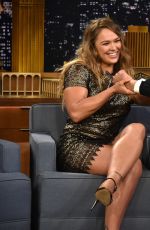 RONDA ROUSEY at Tonight Show with Jimmy Fallon in New York 2403